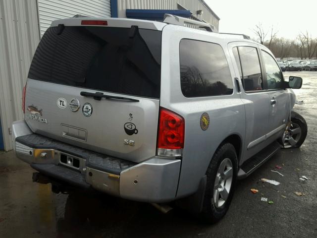 5N1AA08C07N713862 - 2007 NISSAN ARMADA SE SILVER photo 4