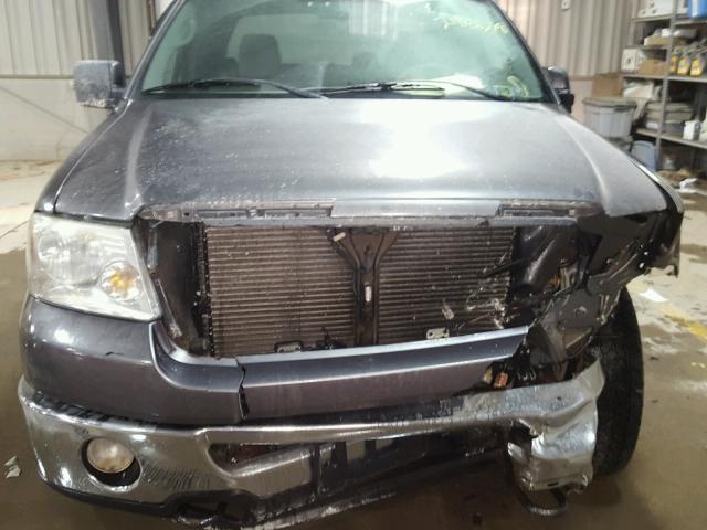 1FTPX14576NB47241 - 2006 FORD F150 GRAY photo 9