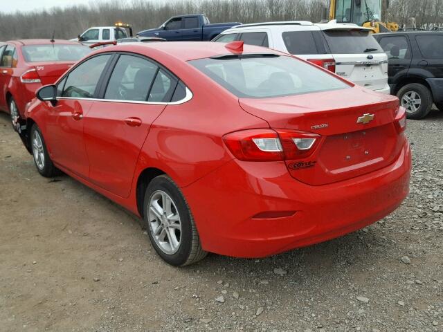 1G1BE5SM5G7231767 - 2016 CHEVROLET CRUZE LT RED photo 3