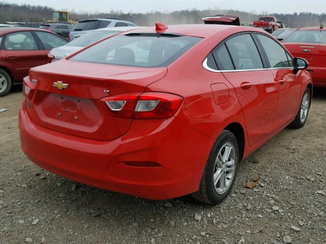 1G1BE5SM5G7231767 - 2016 CHEVROLET CRUZE LT RED photo 4