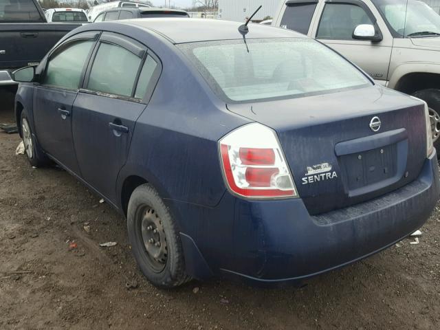 3N1AB61E68L626326 - 2008 NISSAN SENTRA 2.0 BLUE photo 3