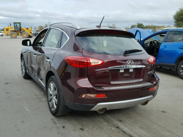 JN1BJ0RP2HM380987 - 2017 INFINITI QX50 BURGUNDY photo 3