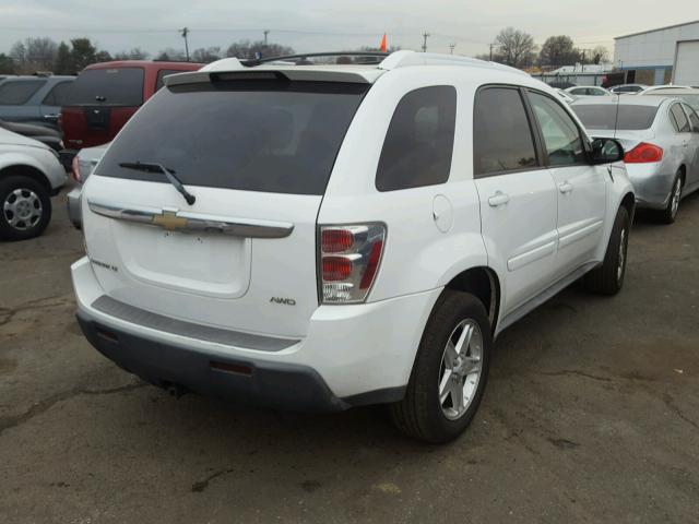 2CNDL73F856150739 - 2005 CHEVROLET EQUINOX LT WHITE photo 4