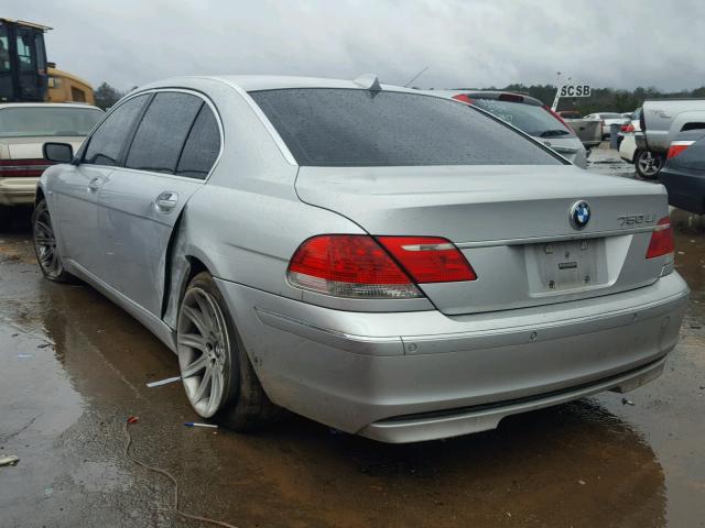 WBAHN83546DT35559 - 2006 BMW 750 LI SILVER photo 3