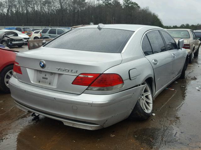 WBAHN83546DT35559 - 2006 BMW 750 LI SILVER photo 4