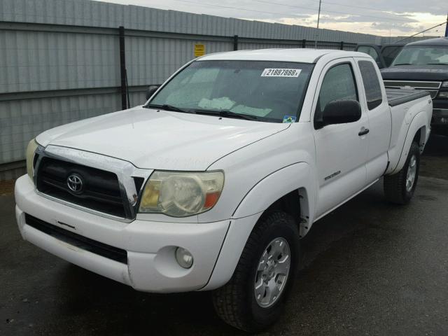 5TEUX42N16Z296278 - 2006 TOYOTA TACOMA ACC WHITE photo 2