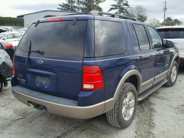 1FMZU64K34UA44854 - 2004 FORD EXPLORER E BLUE photo 4