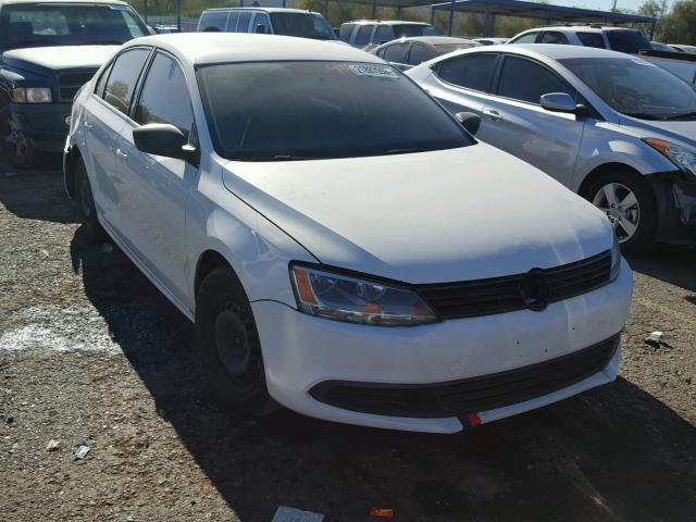 3VW2K7AJ1DM392117 - 2013 VOLKSWAGEN JETTA BASE თეთრი ფოტო 1