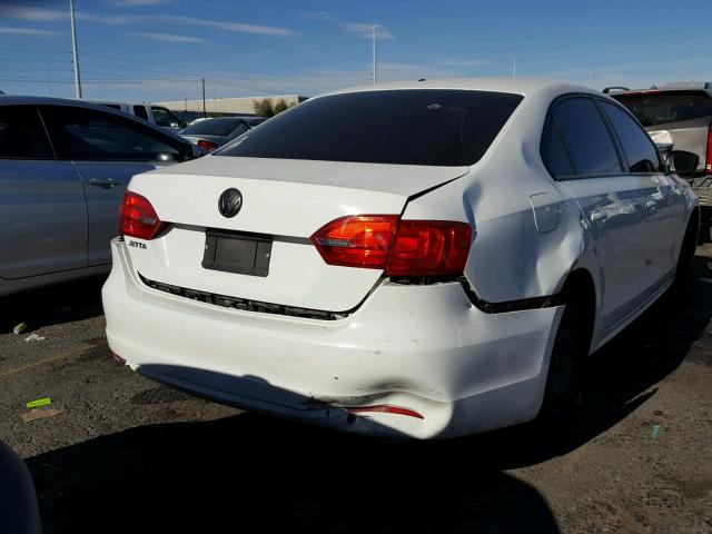 3VW2K7AJ1DM392117 - 2013 VOLKSWAGEN JETTA BASE თეთრი ფოტო 4