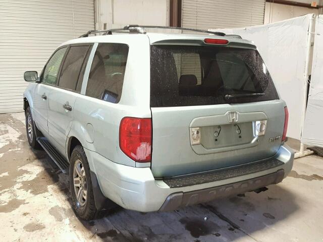 2HKYF18513H533263 - 2003 HONDA PILOT EXL SILVER photo 3