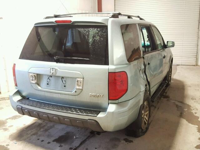 2HKYF18513H533263 - 2003 HONDA PILOT EXL SILVER photo 4