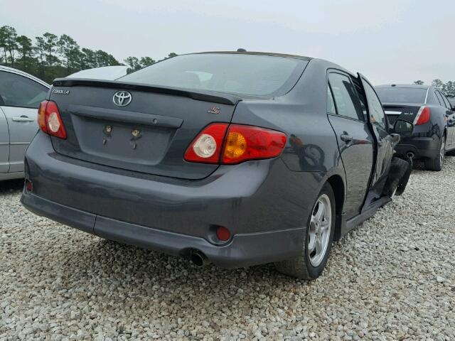 1NXBU40E59Z015272 - 2009 TOYOTA COROLLA BA GRAY photo 4