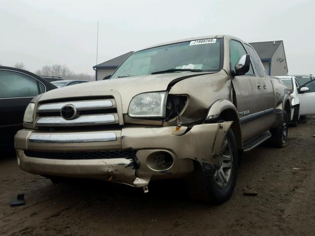 5TBRT34153S369093 - 2003 TOYOTA TUNDRA ACC GOLD photo 2