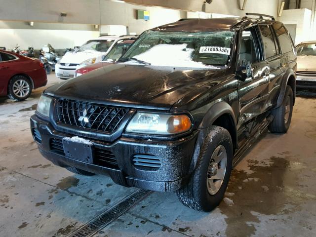 JA4LS21H62J066342 - 2002 MITSUBISHI MONTERO SP BLACK photo 2