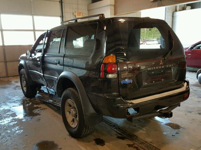 JA4LS21H62J066342 - 2002 MITSUBISHI MONTERO SP BLACK photo 3