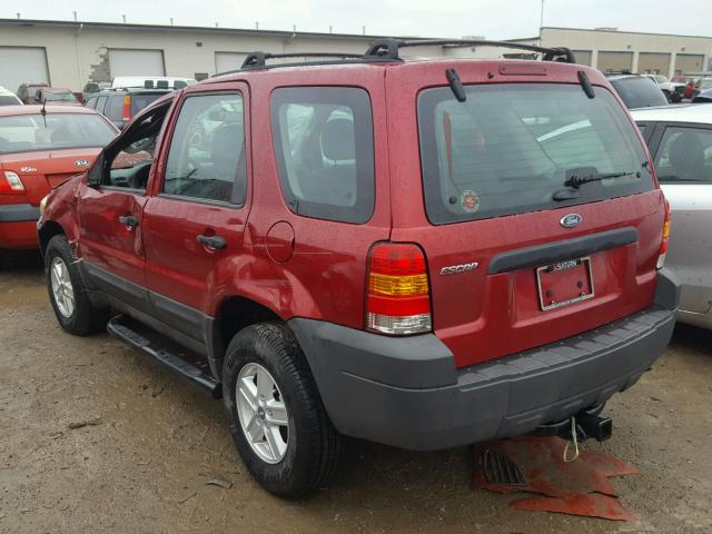 1FMYU02ZX5KB85118 - 2005 FORD ESCAPE XLS MAROON photo 3