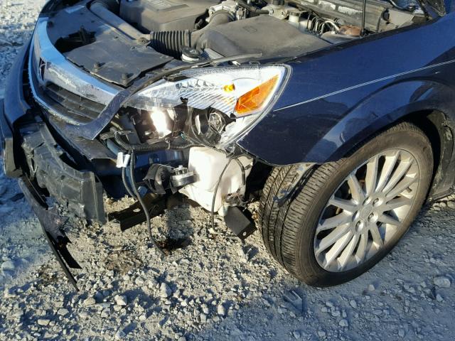 1G8ZV57758F249616 - 2008 SATURN AURA XR BLUE photo 9