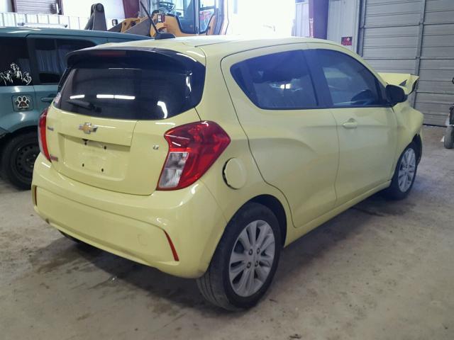 KL8CD6SAXHC760448 - 2017 CHEVROLET SPARK 1LT YELLOW photo 4