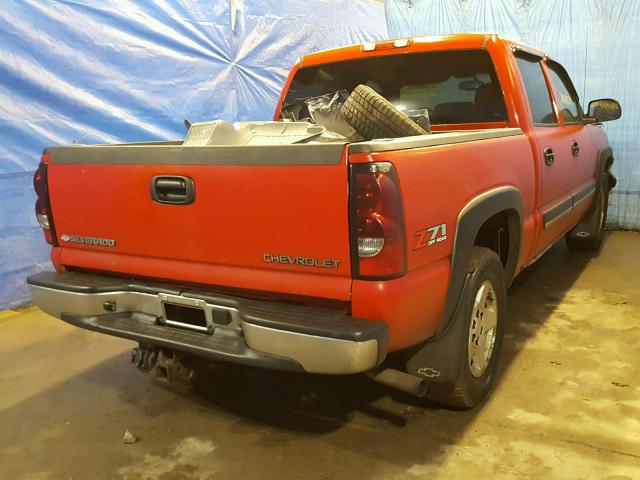 2GCEK13T341373832 - 2004 CHEVROLET SILVERADO RED photo 4