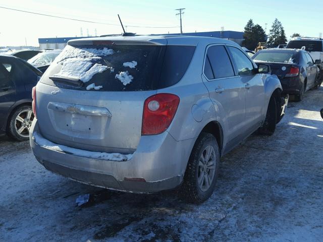 1GNALAEK3FZ111777 - 2015 CHEVROLET EQUINOX LS SILVER photo 4