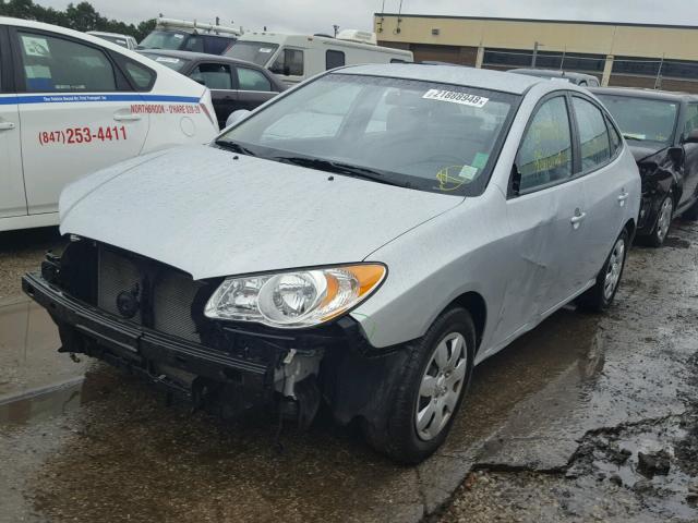 KMHDU46D08U540424 - 2008 HYUNDAI ELANTRA GL SILVER photo 2