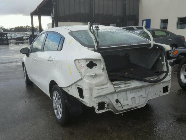 KNADM4A30C6087015 - 2012 KIA RIO LX WHITE photo 3