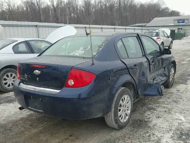 1G1AS58H197145406 - 2009 CHEVROLET COBALT LS BLUE photo 4