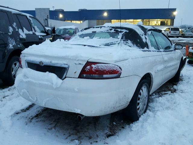 1C3EL55R52N247641 - 2002 CHRYSLER SEBRING LX WHITE photo 4