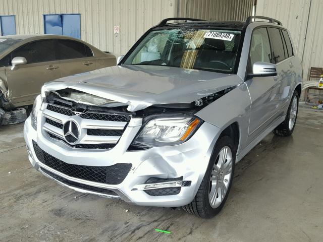 WDCGG5HB4FG410954 - 2015 MERCEDES-BENZ GLK 350 SILVER photo 2