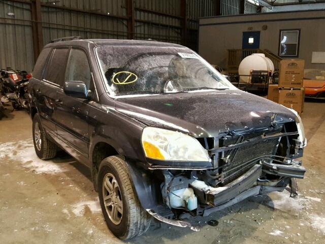 2HKYF18514H538917 - 2004 HONDA PILOT EXL BLUE photo 1