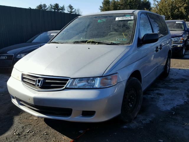 5FNRL18562B048045 - 2002 HONDA ODYSSEY LX SILVER photo 2