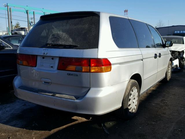 5FNRL18562B048045 - 2002 HONDA ODYSSEY LX SILVER photo 4