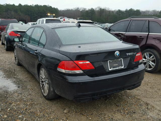 WBAHN83598DT79544 - 2008 BMW 750 LI BLACK photo 3