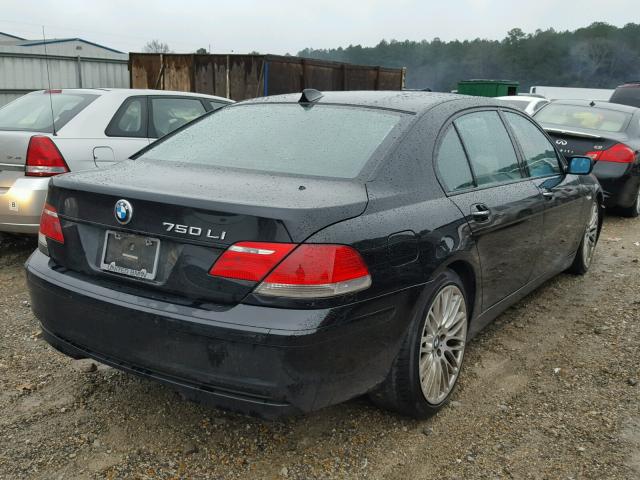 WBAHN83598DT79544 - 2008 BMW 750 LI BLACK photo 4