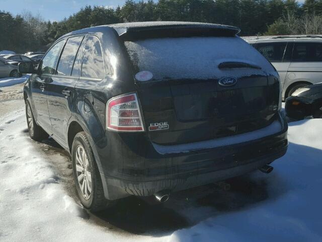 2FMDK48C78BA37134 - 2008 FORD EDGE SEL BLUE photo 3