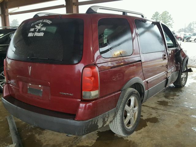 1GMDV33L15D159907 - 2005 PONTIAC MONTANA SV RED photo 4