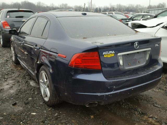 19UUA66286A046285 - 2006 ACURA 3.2TL BLUE photo 3