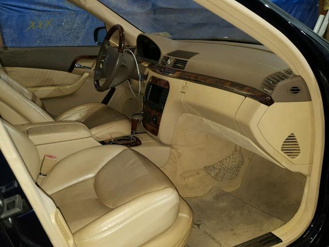 WDBNG84J16A462524 - 2006 MERCEDES-BENZ S 500 4MAT BLUE photo 5