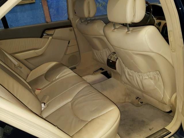 WDBNG84J16A462524 - 2006 MERCEDES-BENZ S 500 4MAT BLUE photo 6