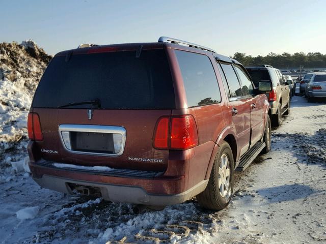 5LMFU28R43LJ38777 - 2003 LINCOLN NAVIGATOR MAROON photo 4