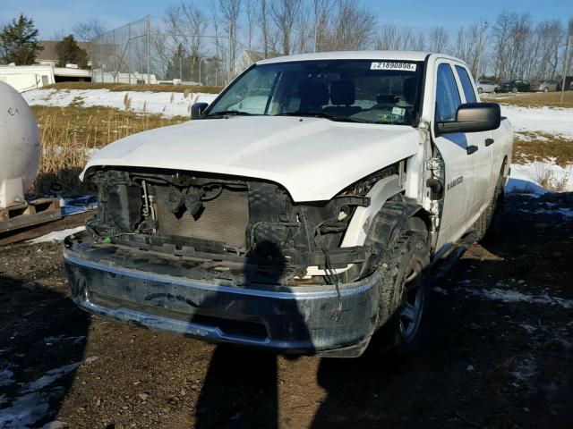 1C6RD7FT5CS126232 - 2012 DODGE RAM 1500 S WHITE photo 2