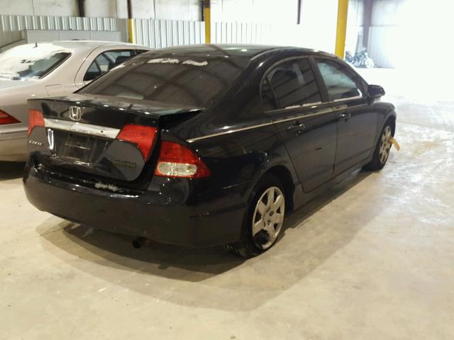 19XFA1F54AE038520 - 2010 HONDA CIVIC LX BLACK photo 4