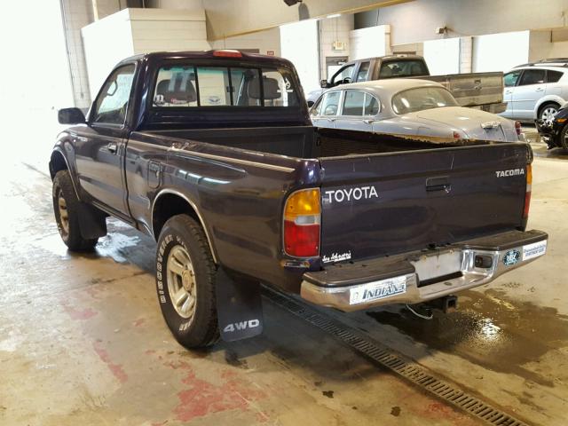 4TAPM62N7XZ404672 - 1999 TOYOTA TACOMA GREEN photo 3