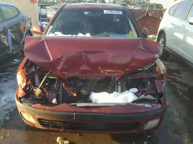 KMHDN55D02U046348 - 2002 HYUNDAI ELANTRA GL RED photo 9