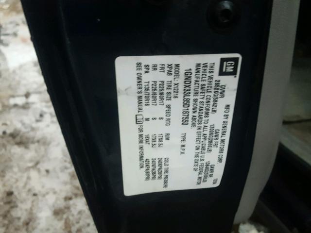 1GNDX33L85D187550 - 2005 CHEVROLET UPLANDER L 蓝色 照片 10