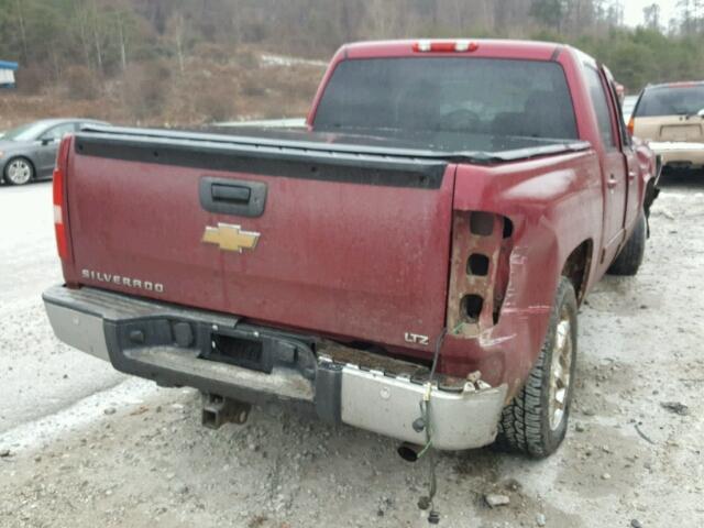 2GCFK13Y071622690 - 2007 CHEVROLET SILVERADO MAROON photo 4