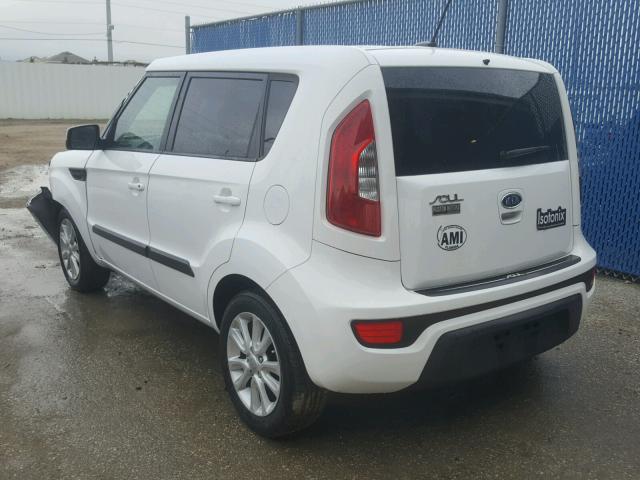 KNDJT2A62C7387558 - 2012 KIA SOUL + WHITE photo 3