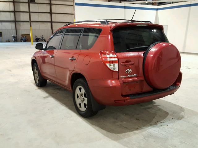 2T3BF4DV0AW073385 - 2010 TOYOTA RAV4 RED photo 3