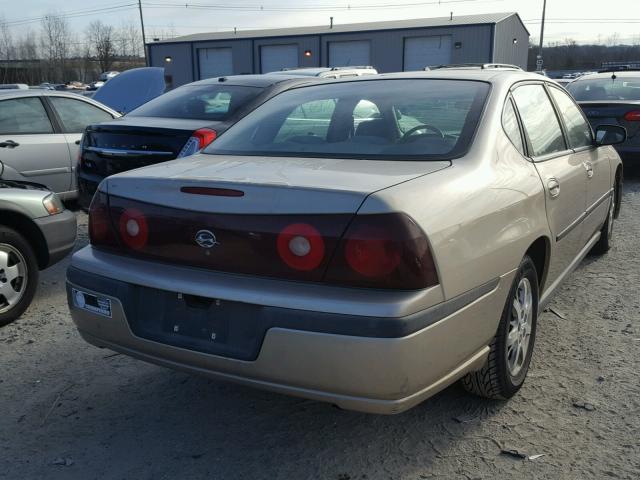 2G1WF52E039222409 - 2003 CHEVROLET IMPALA BEIGE photo 4