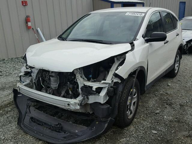 5J6RM4H33FL028748 - 2015 HONDA CR-V LX WHITE photo 2